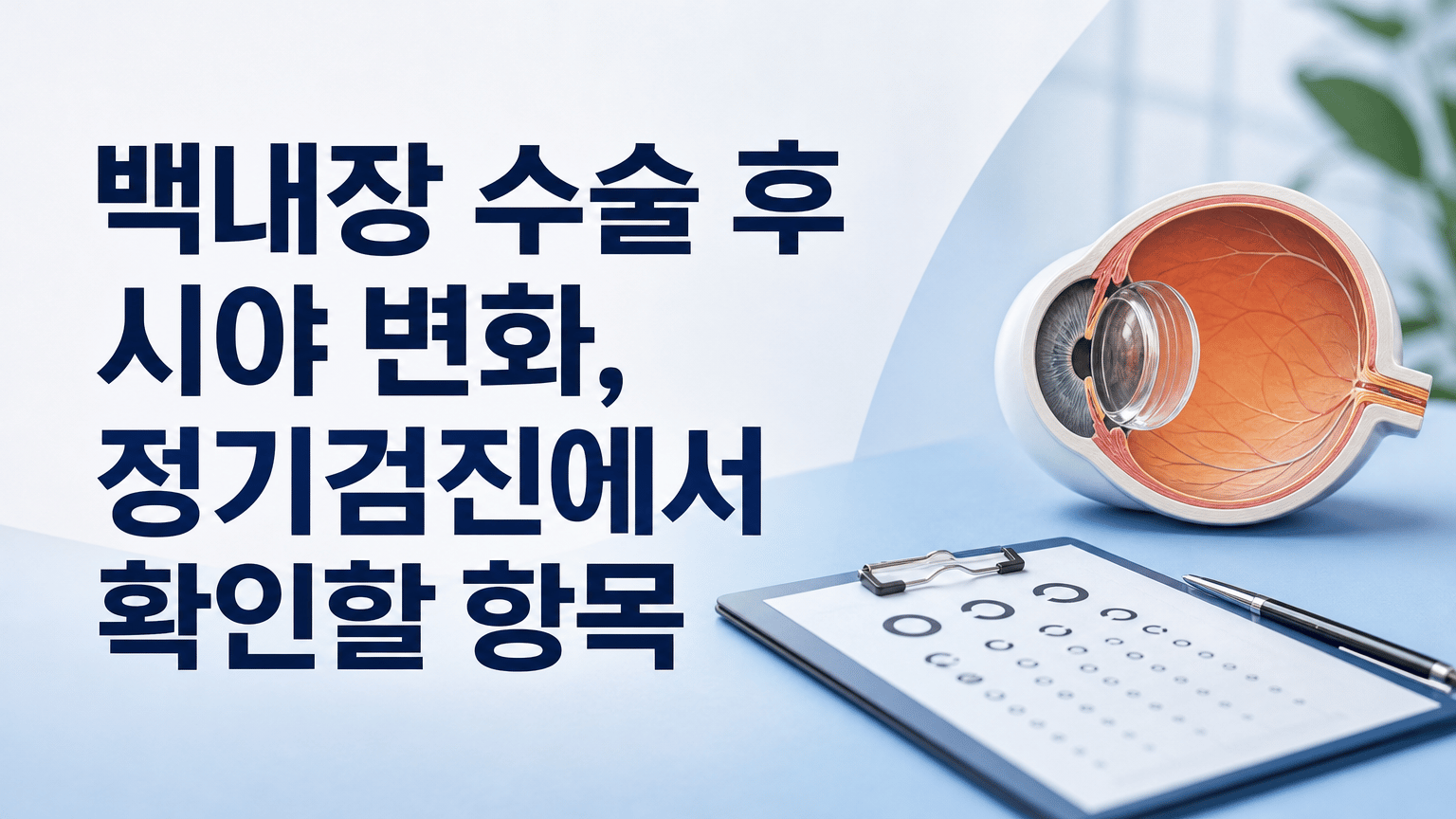 백내장 수술 후 시야 변화, 정기검진에서 확인할 항목